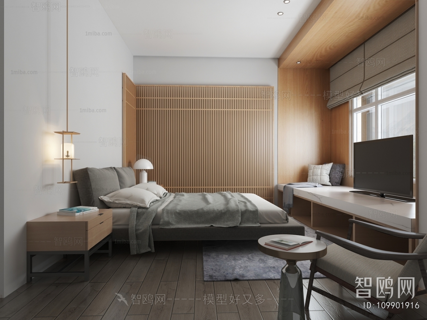 New Chinese Style Bedroom