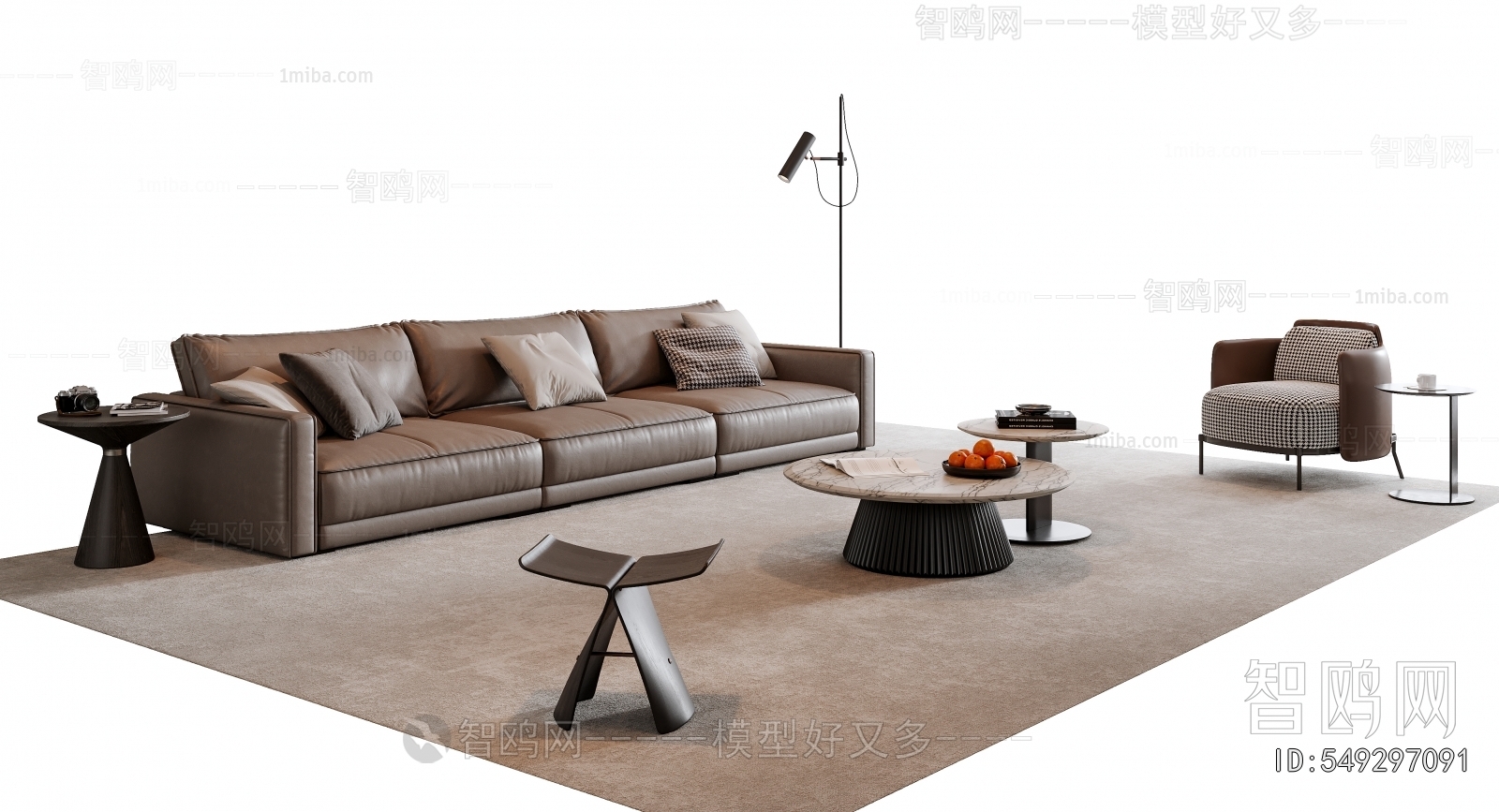 Modern Three-seat Sofa