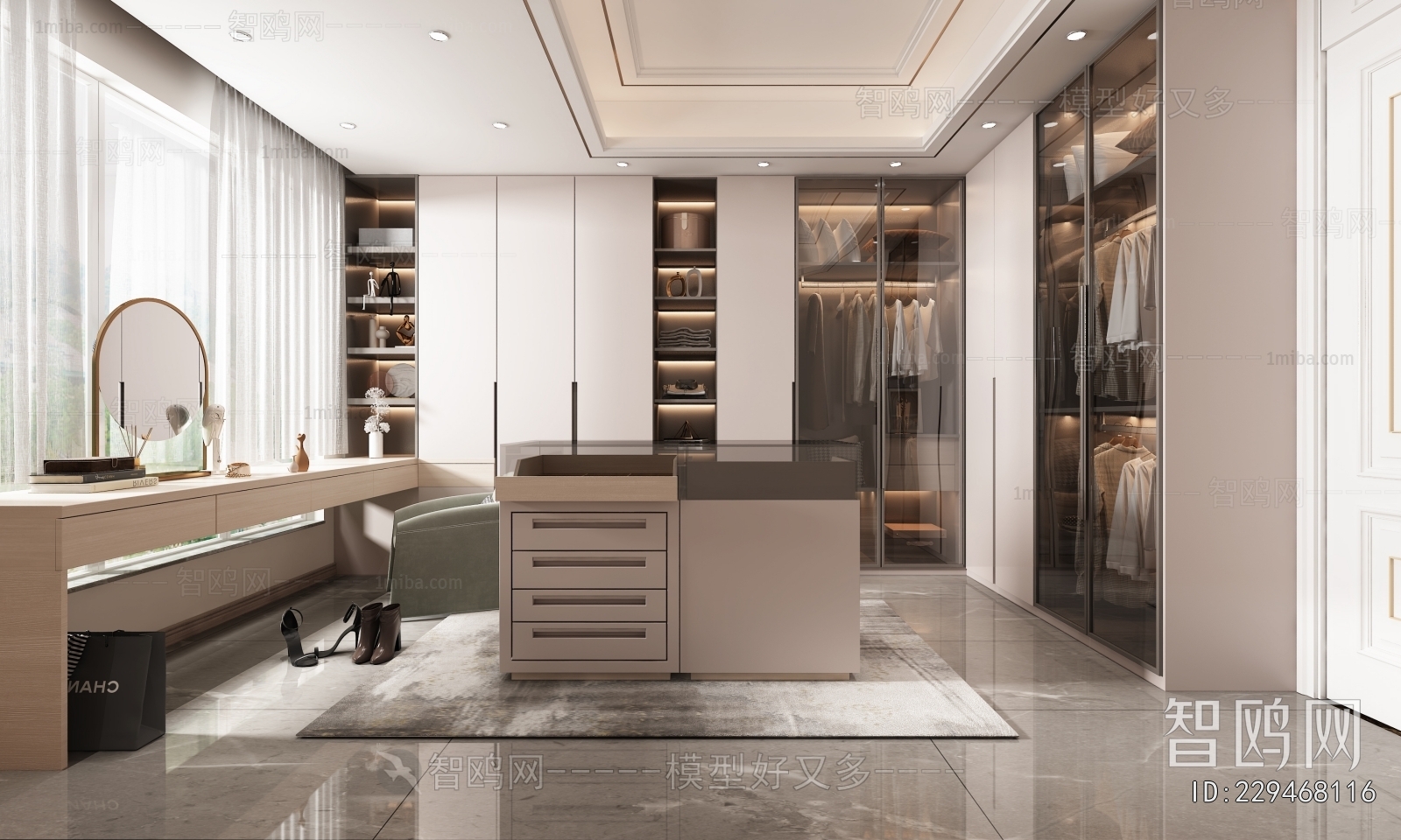 Modern Clothes Storage Area