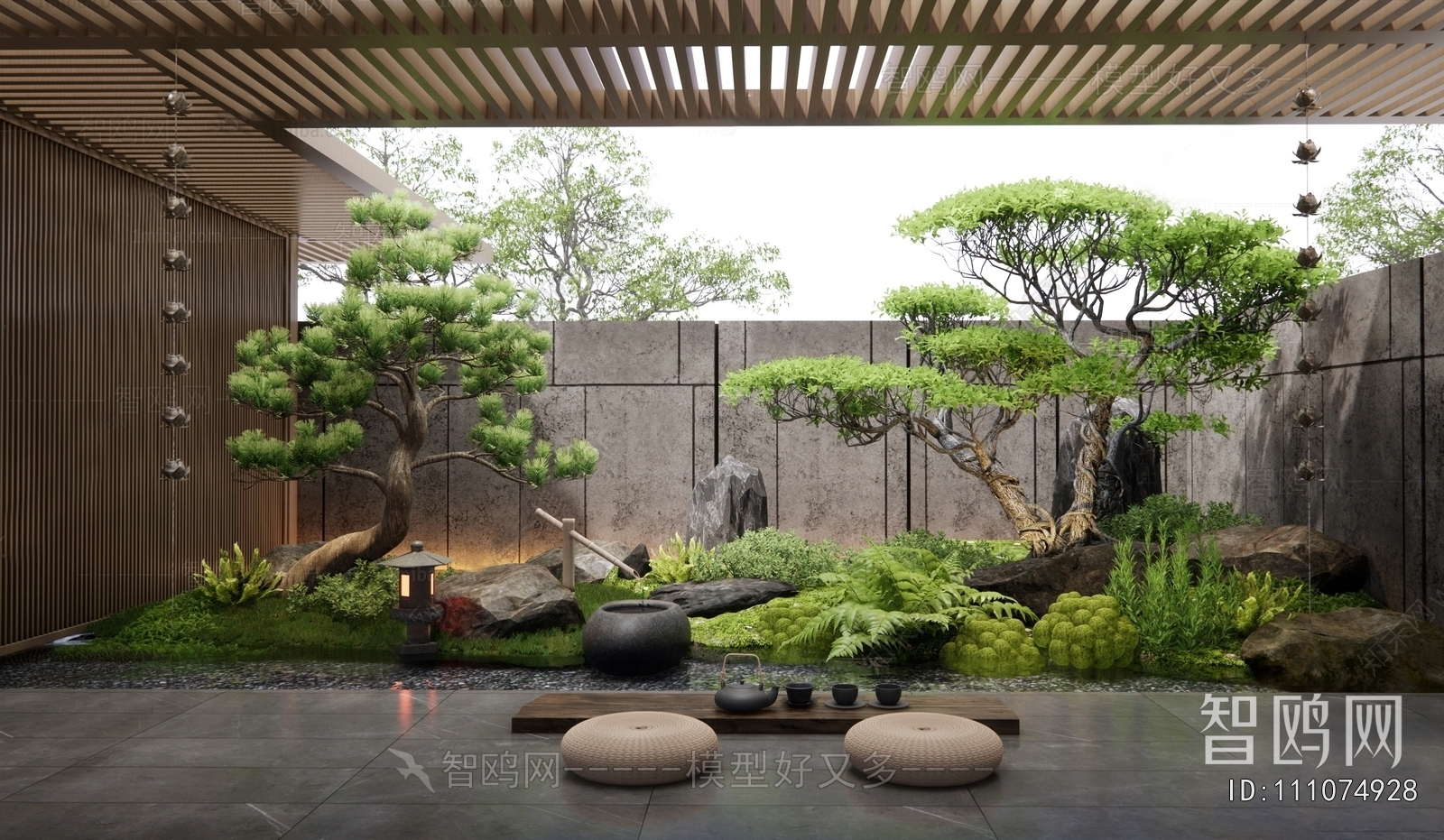 New Chinese Style Courtyard/landscape