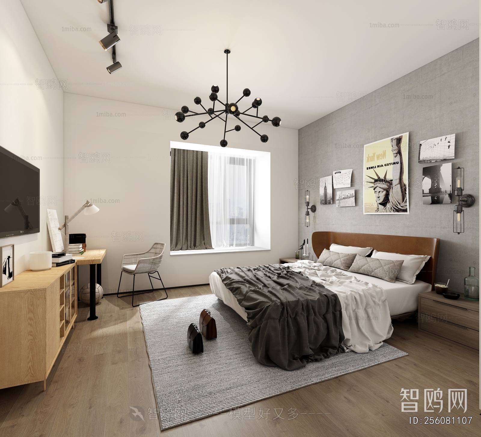 Industrial Style Bedroom