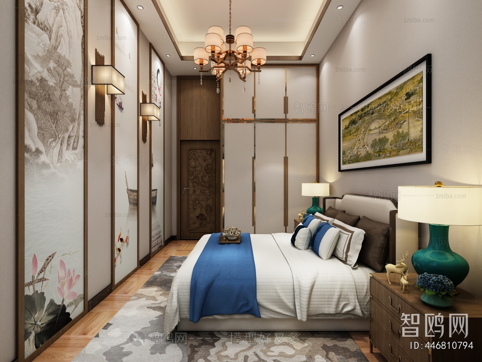 New Chinese Style Bedroom