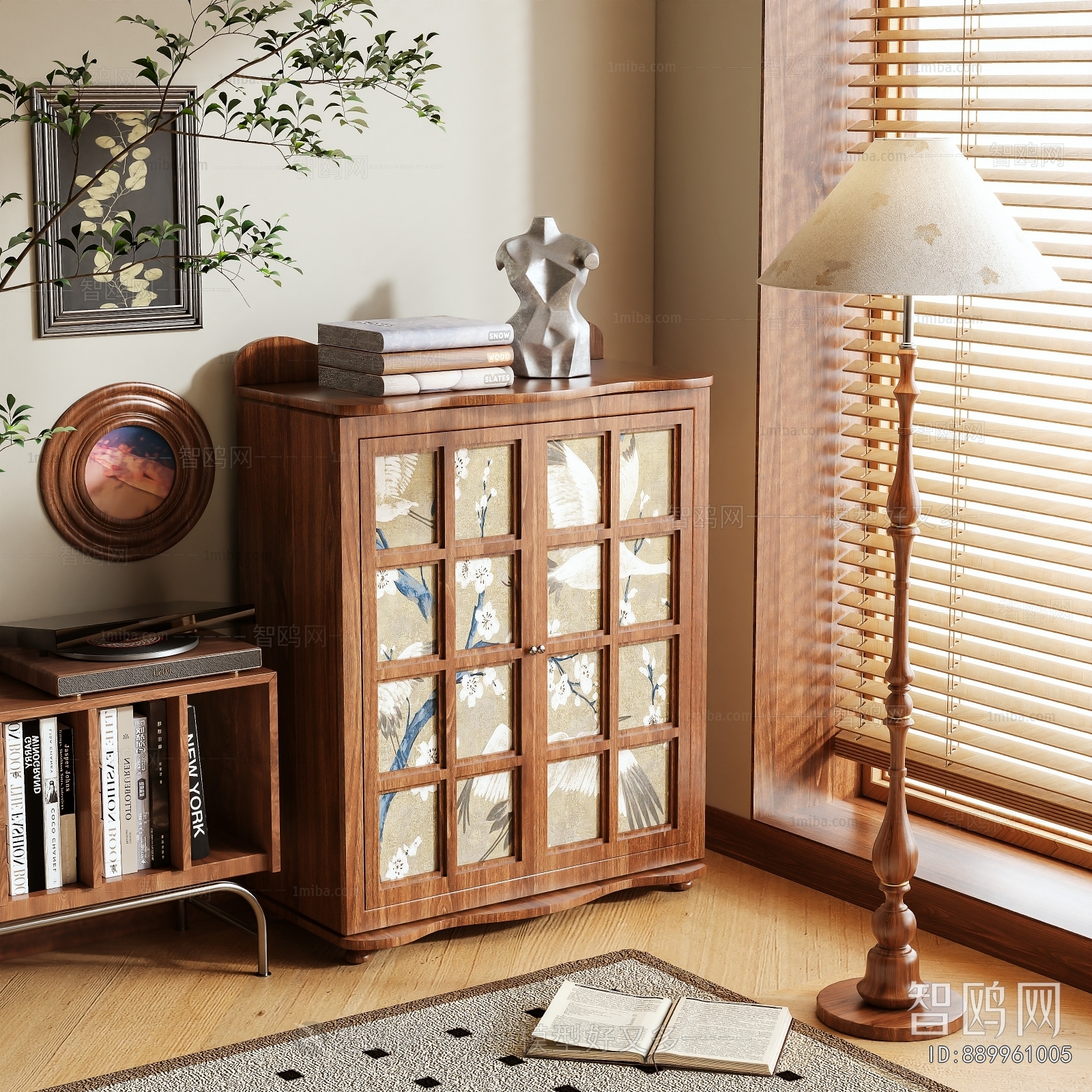 Wabi-sabi Style Decorative Cabinet