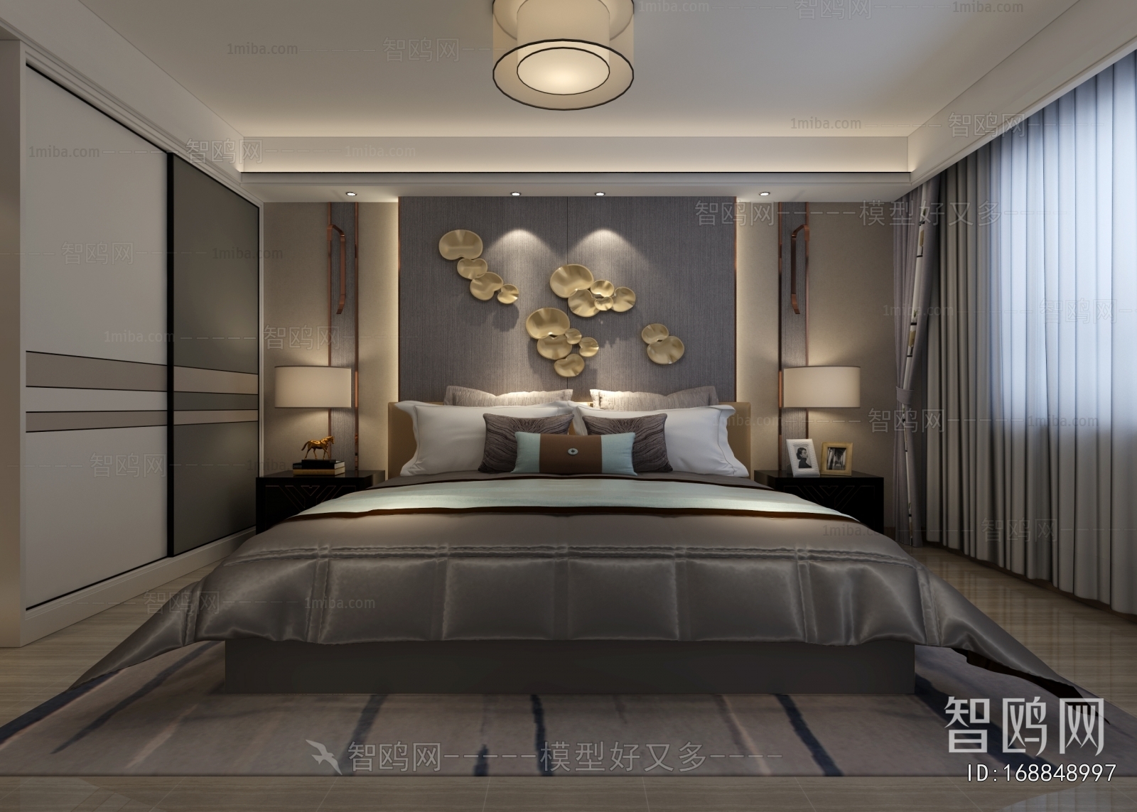 New Chinese Style Bedroom