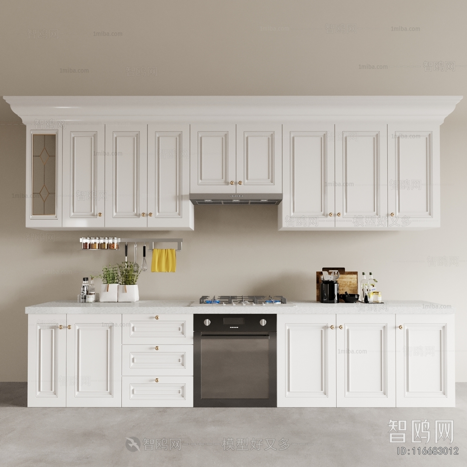 Simple European Style Kitchen Cabinet