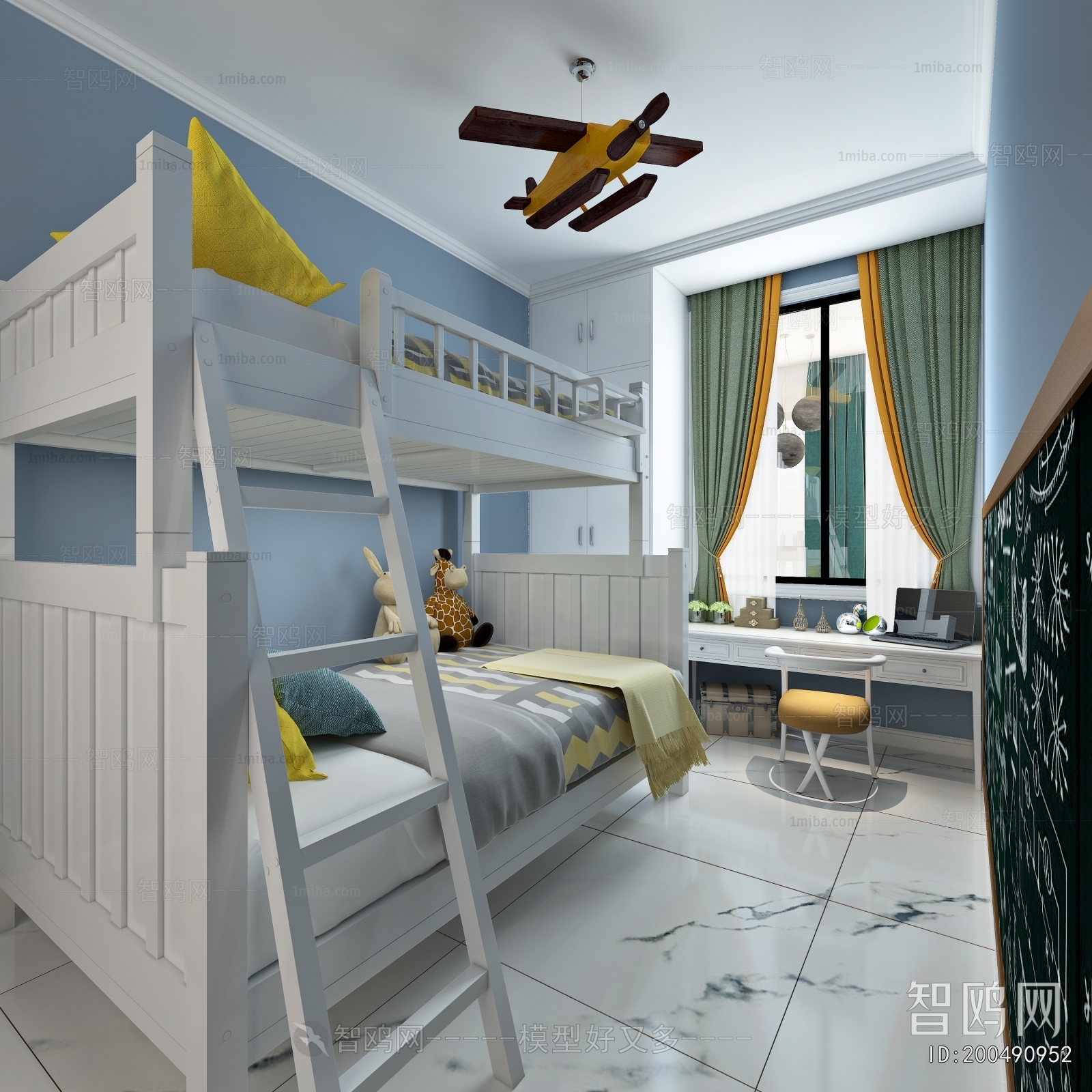 Modern Boy's Room And Son's Room