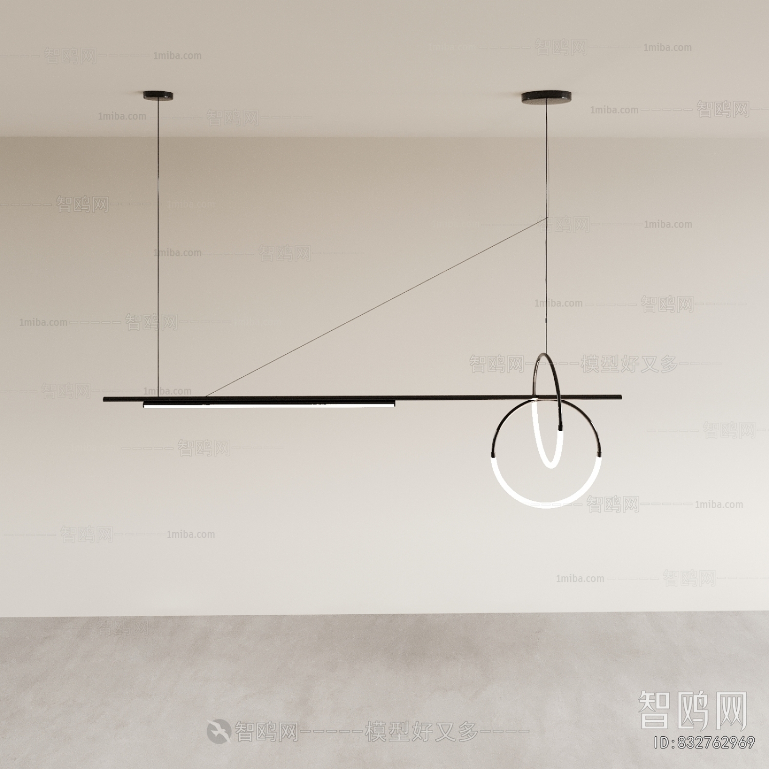 Modern Long Chandelier