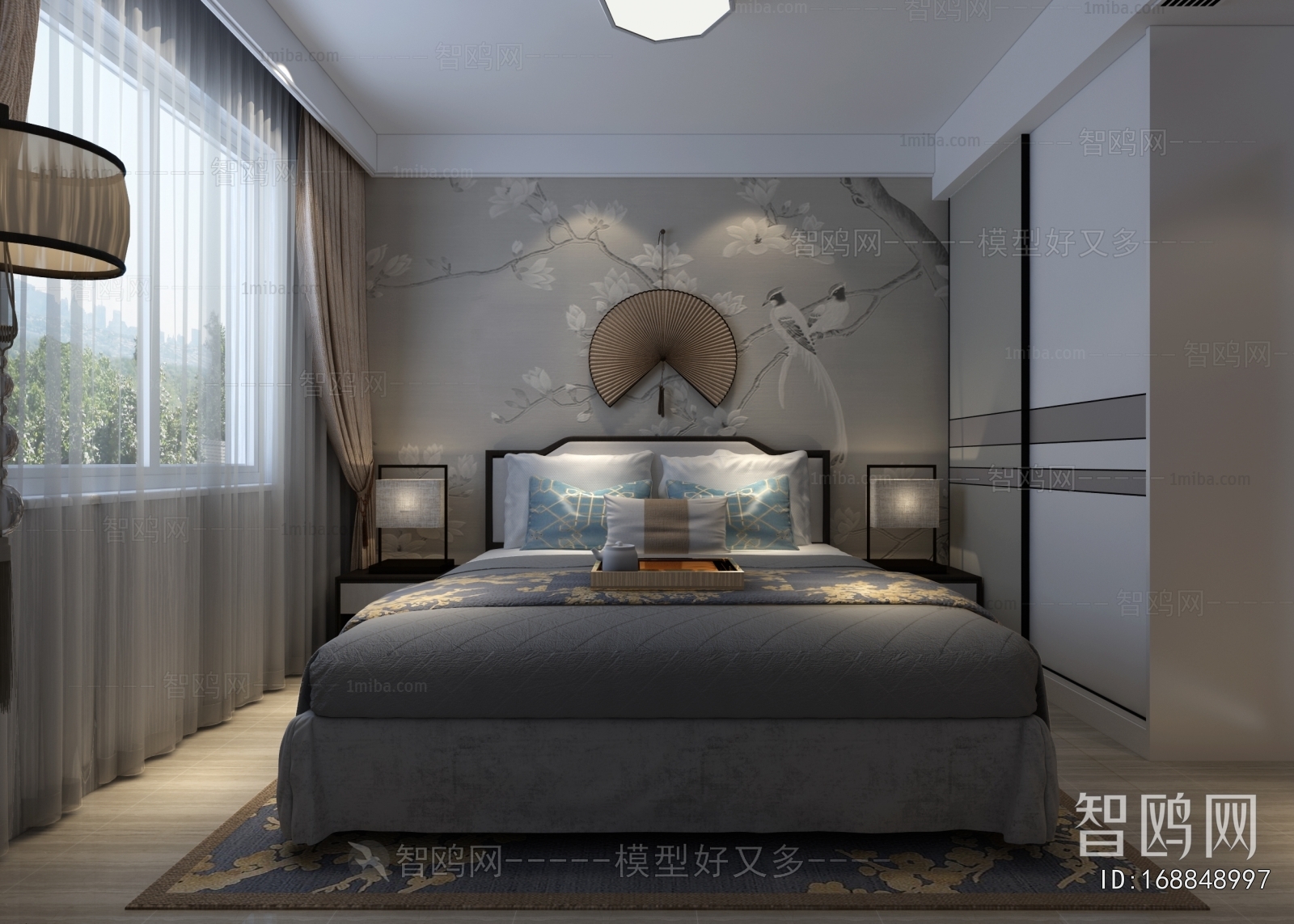 New Chinese Style Bedroom