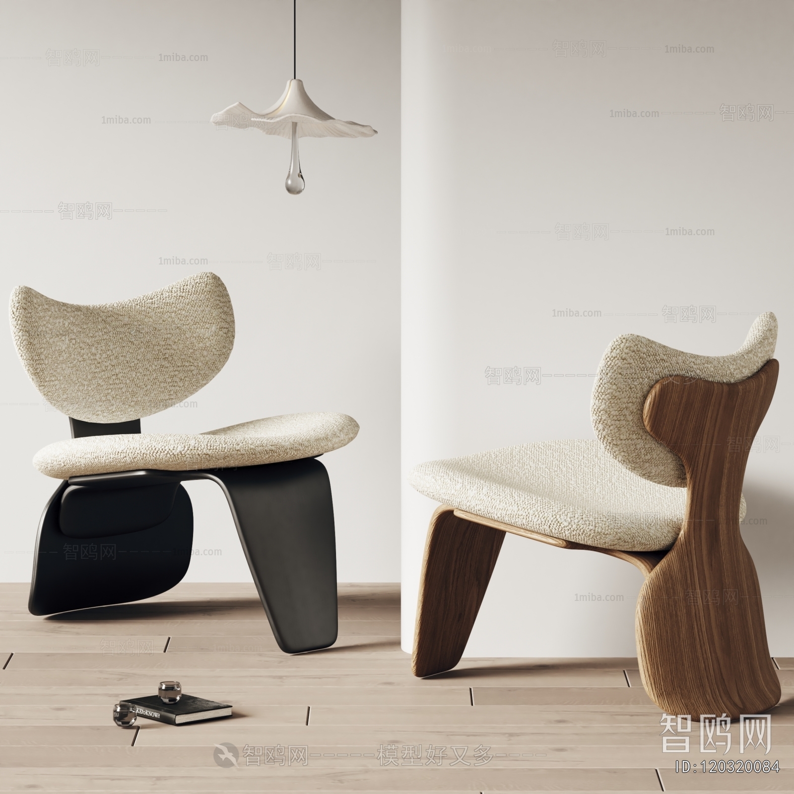 Wabi-sabi Style Lounge Chair