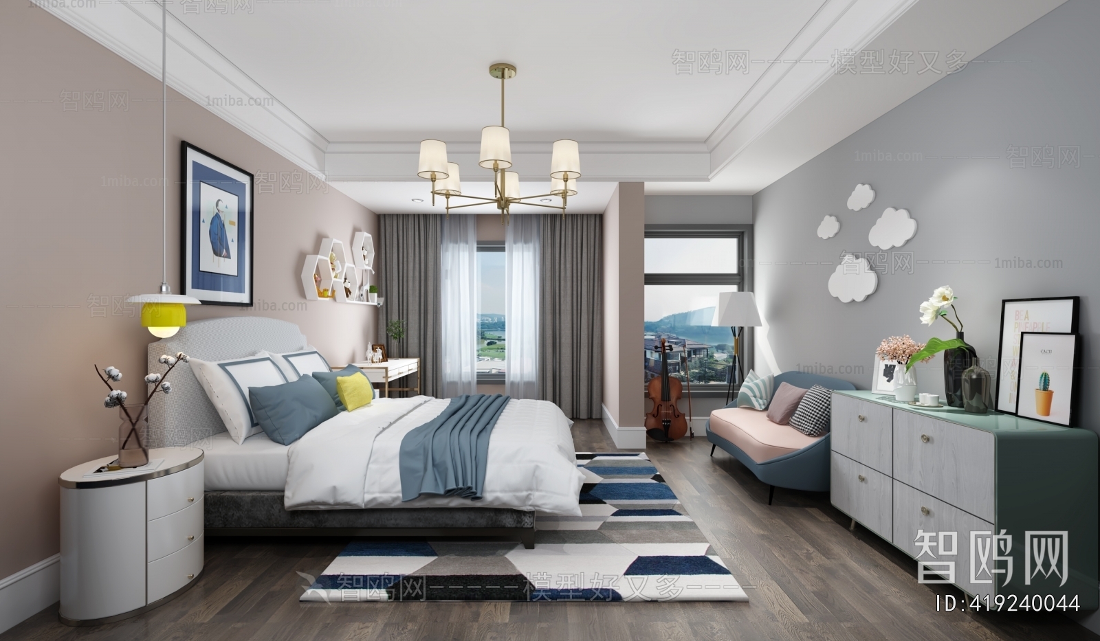 Modern Nordic Style Bedroom