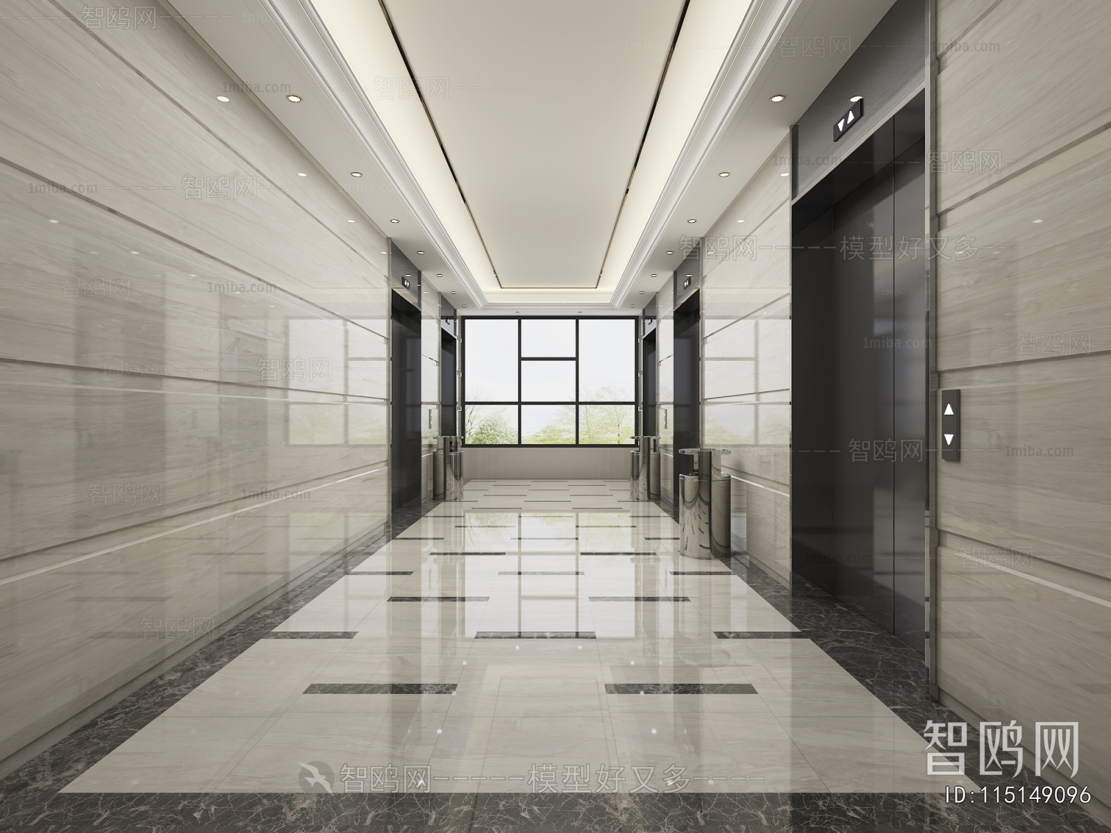 Modern Corridor/elevator Hall