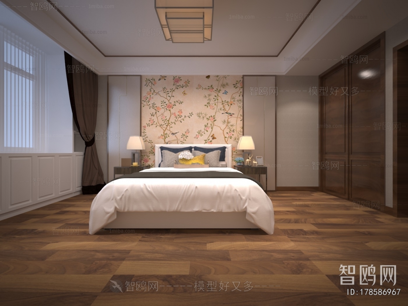 New Chinese Style Bedroom