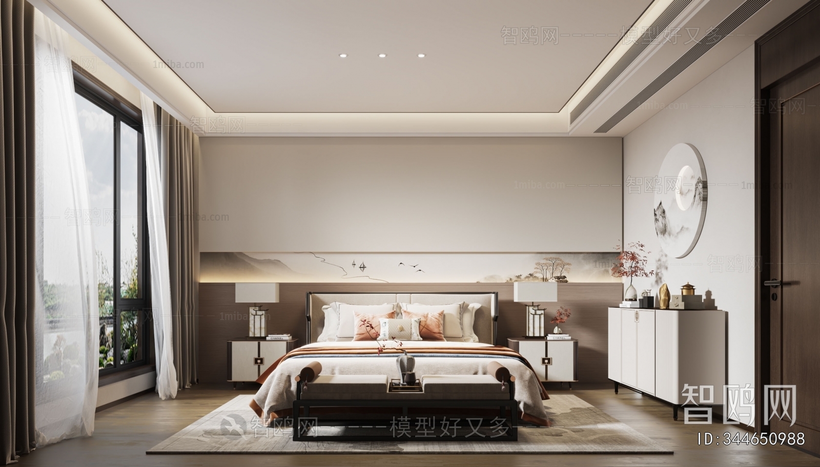 New Chinese Style Bedroom