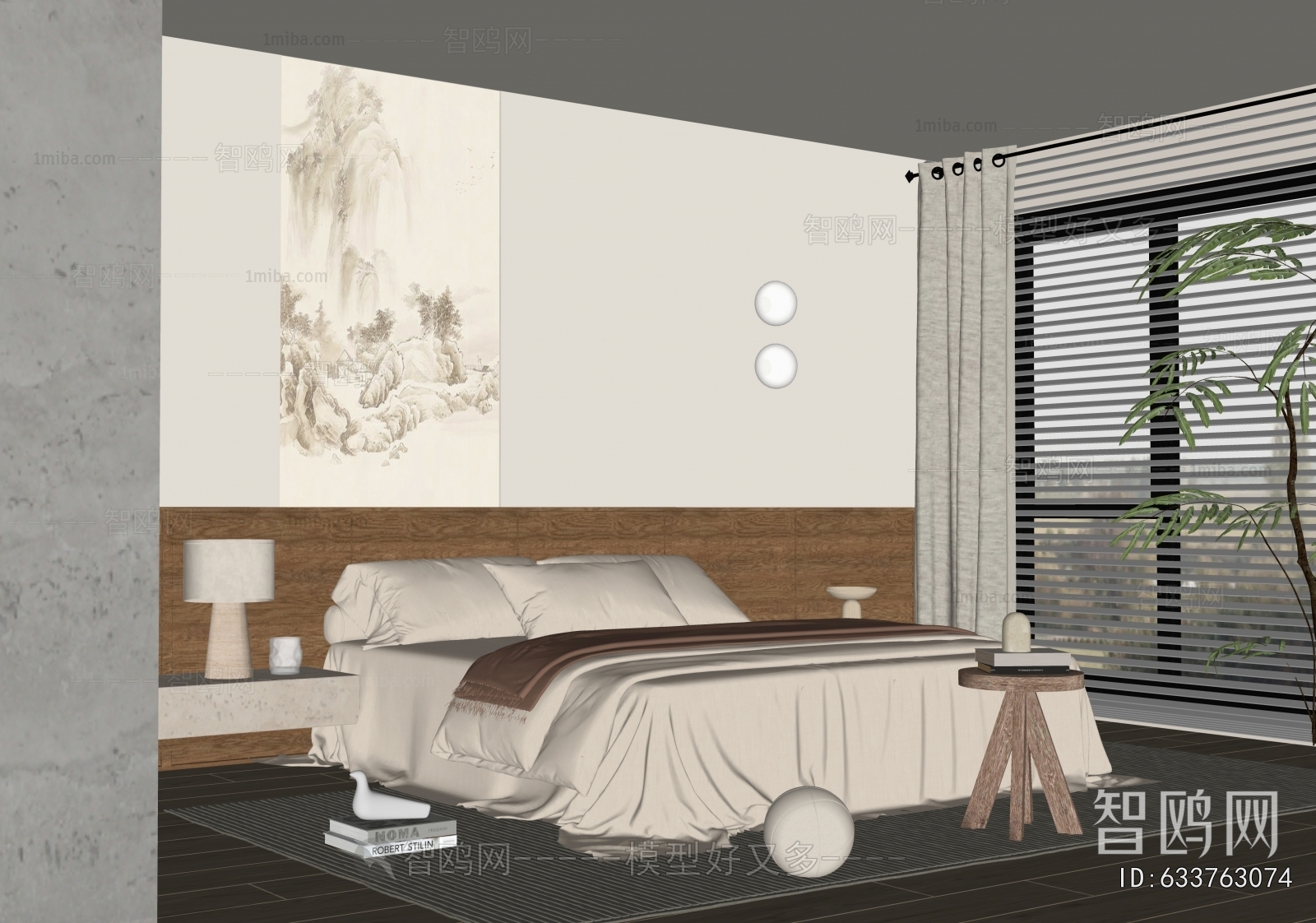 Wabi-sabi Style Bedroom