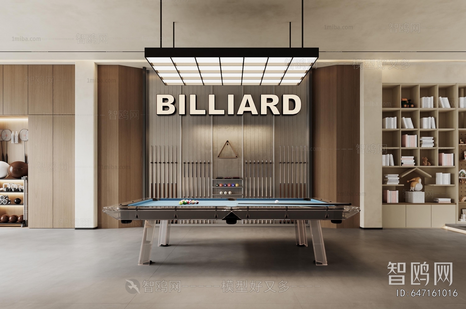 Modern Billiards Room