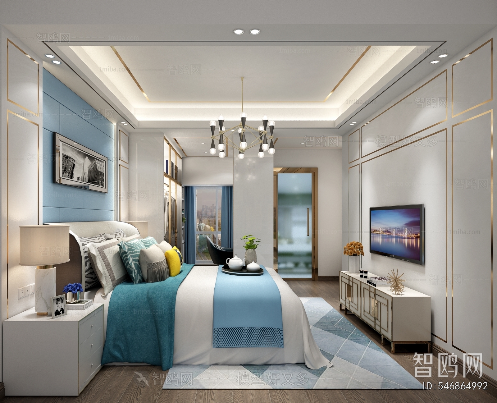 Post Modern Style Bedroom