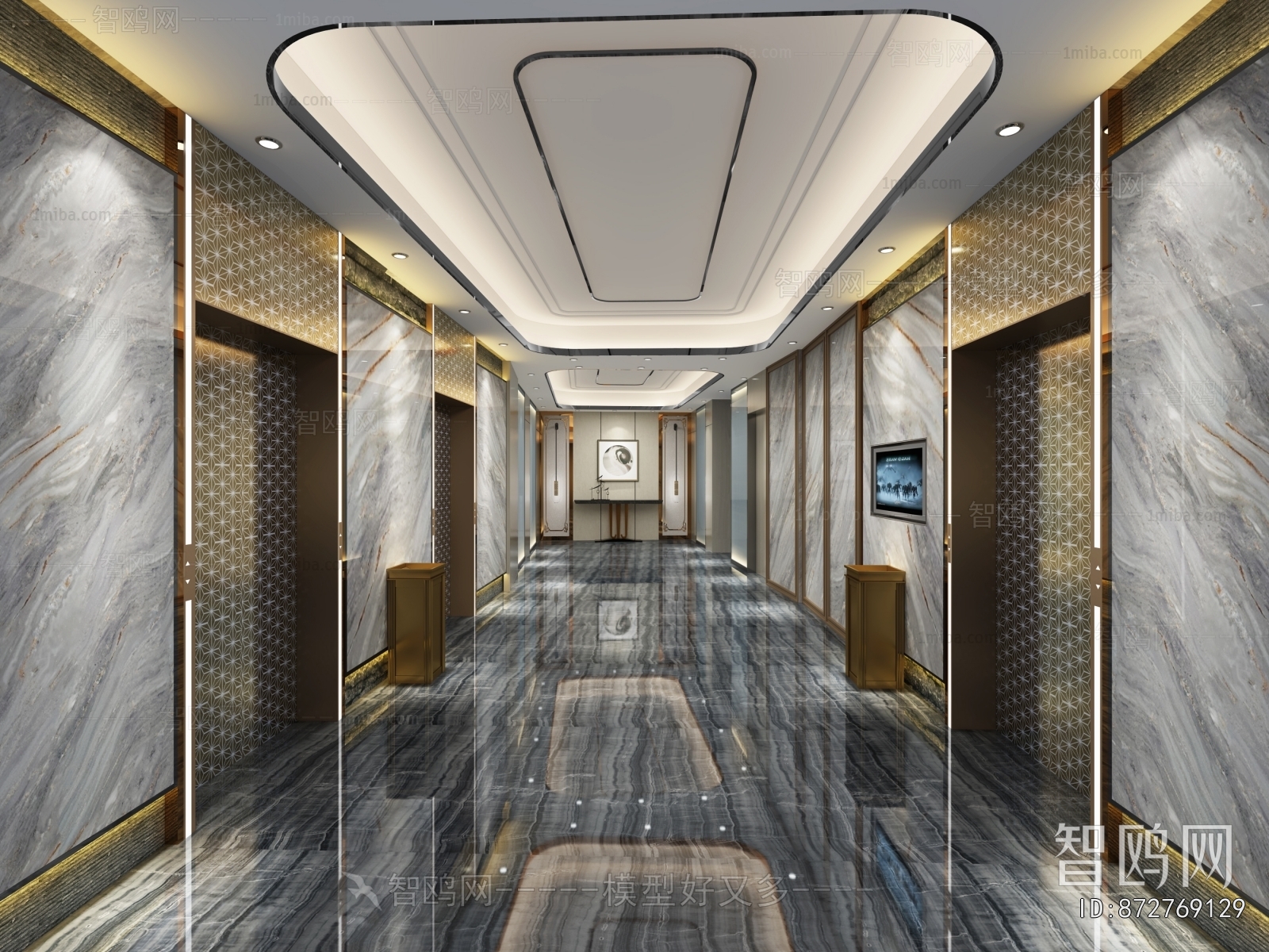 Modern Corridor Elevator Hall