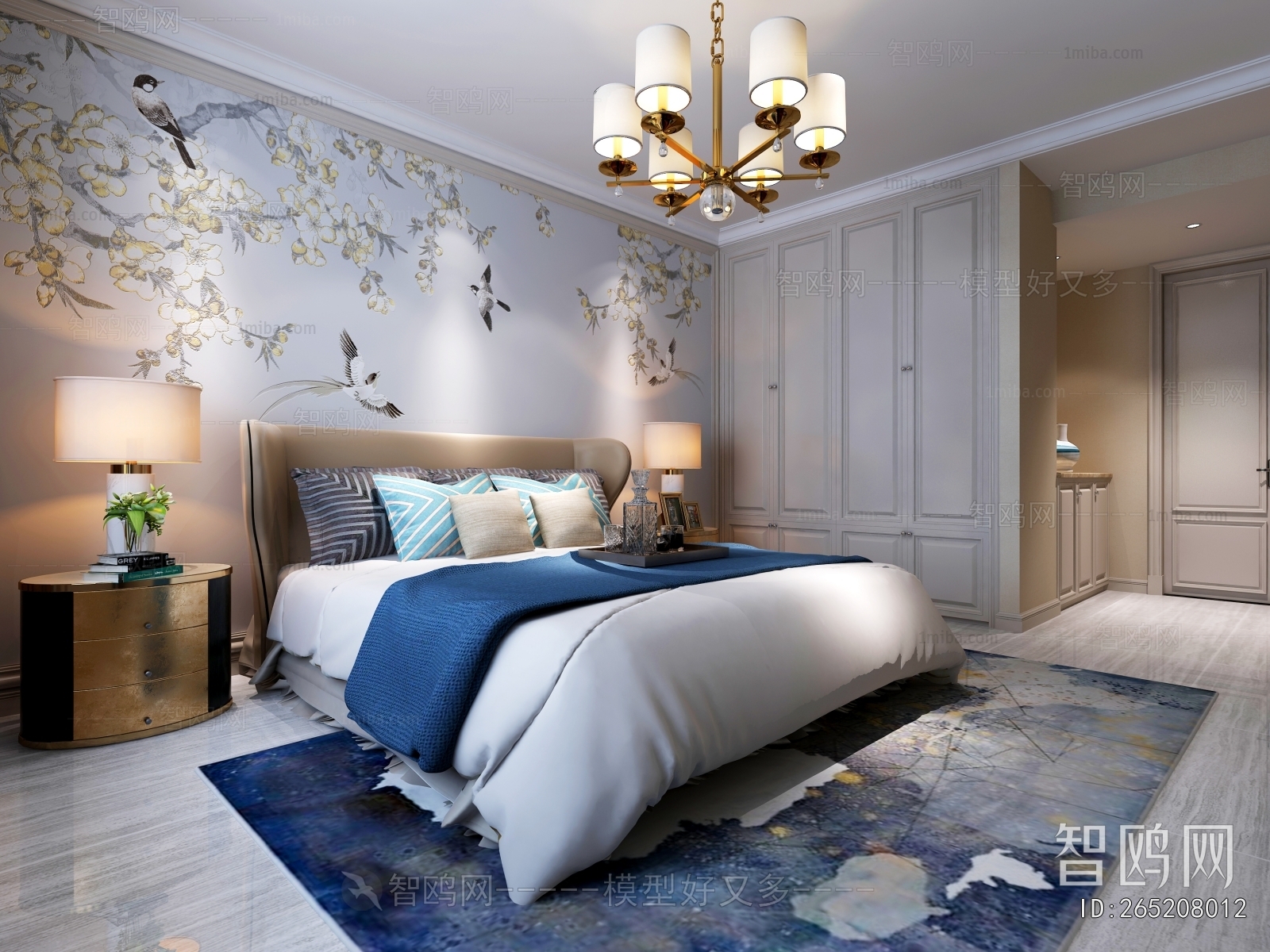 New Chinese Style Bedroom