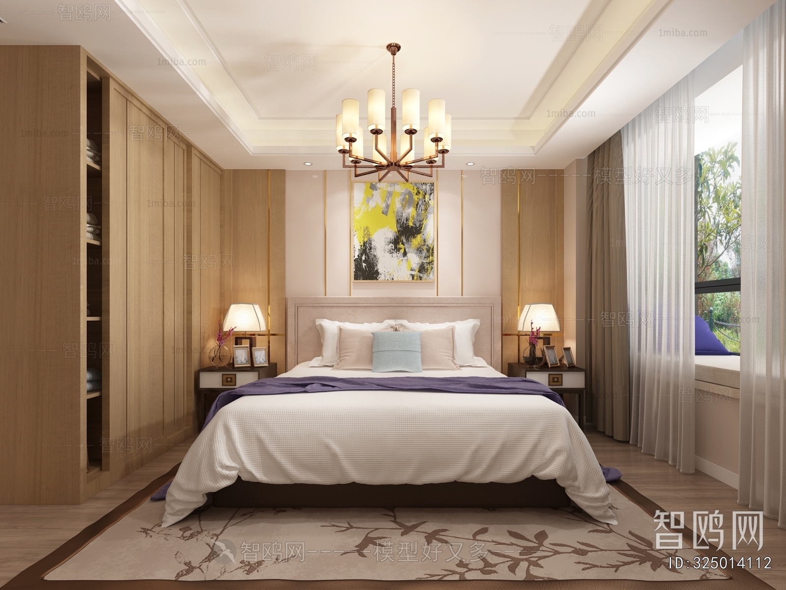 New Chinese Style Bedroom