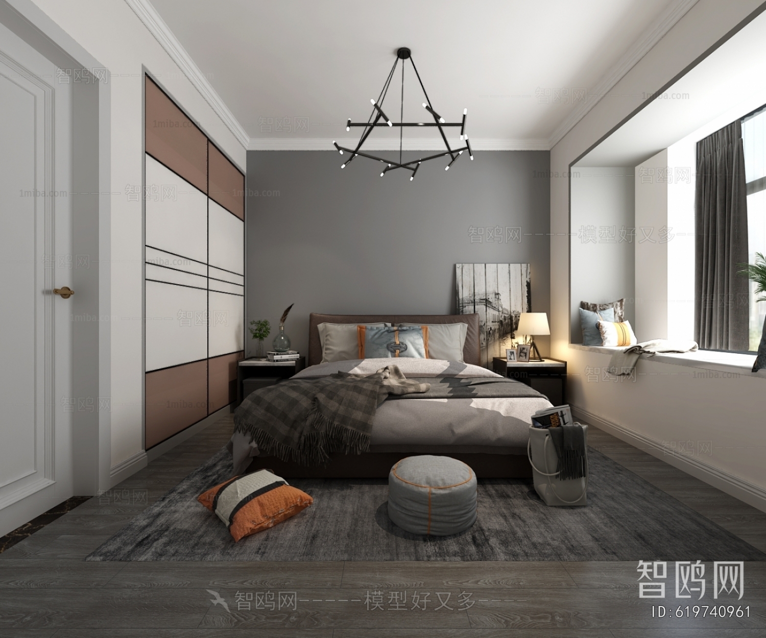 Post Modern Style Bedroom