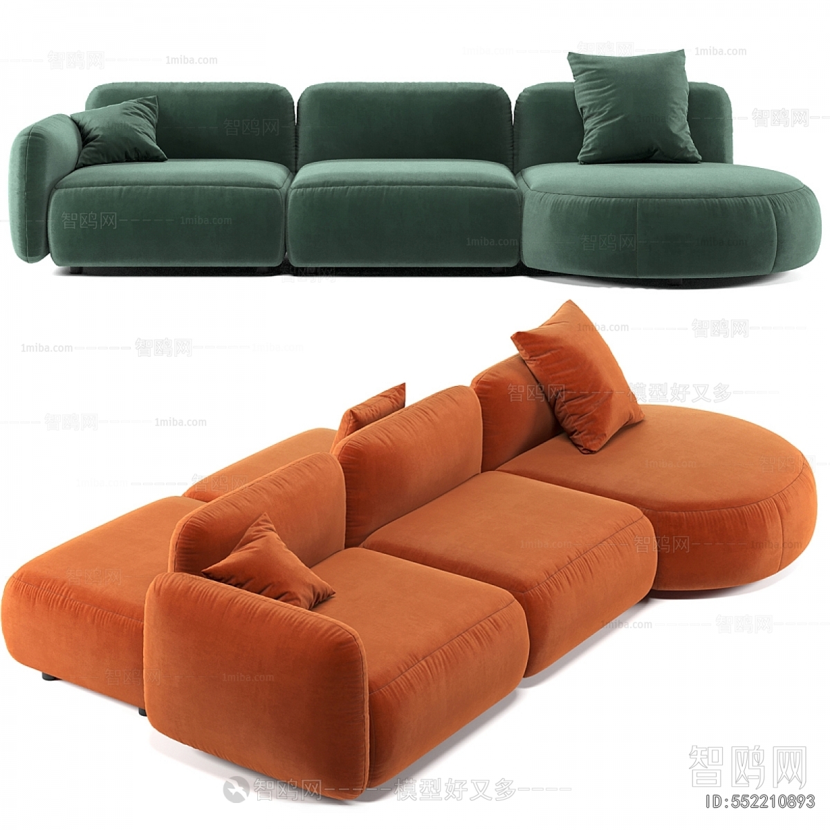 Modern Three-seat Sofa