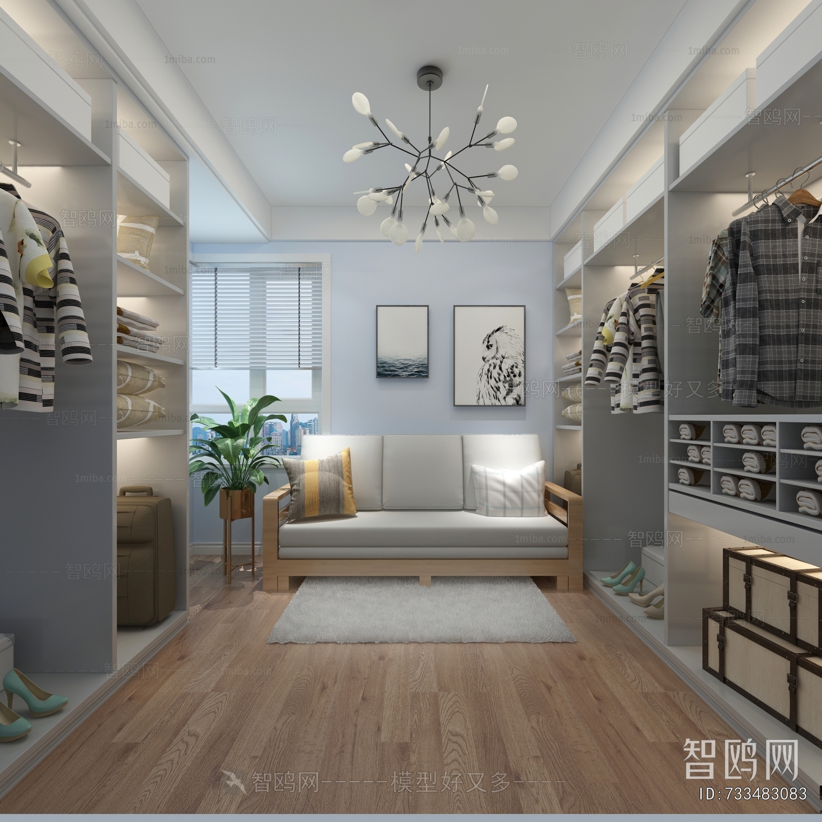 Modern Clothes Storage Area