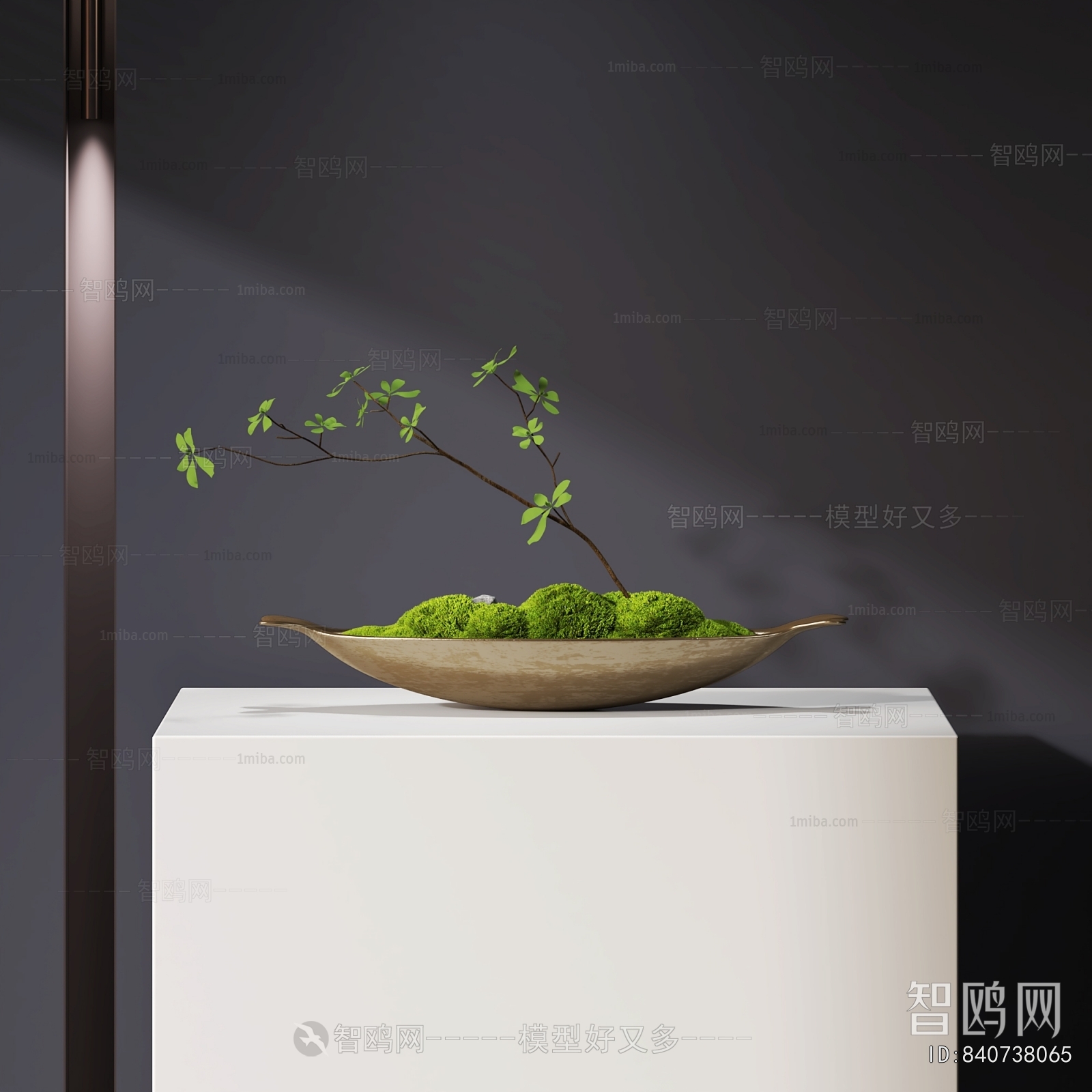 现代苔藓绿植盆景