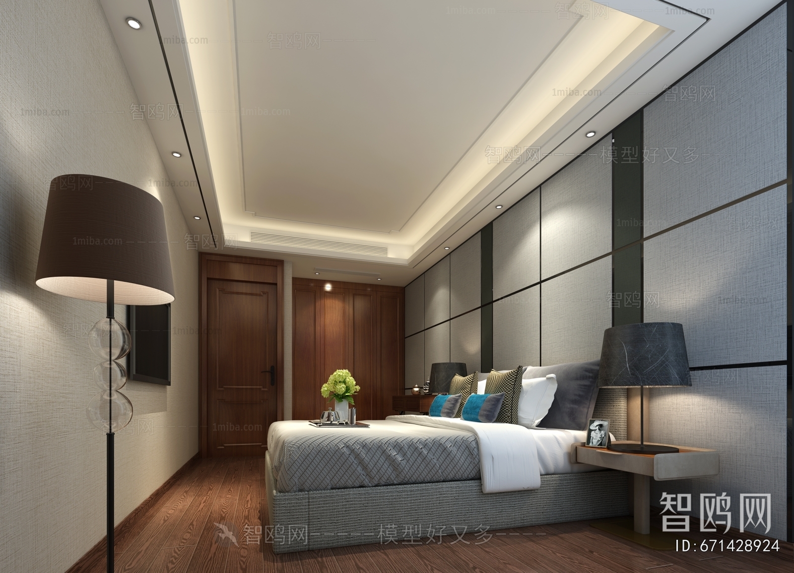 New Chinese Style Bedroom