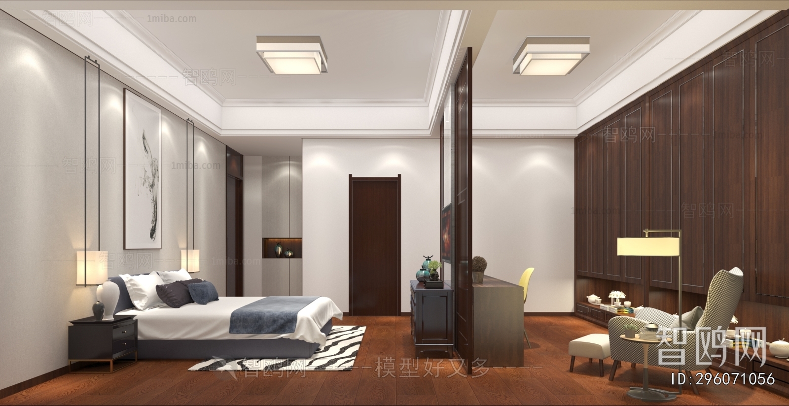 New Chinese Style Bedroom