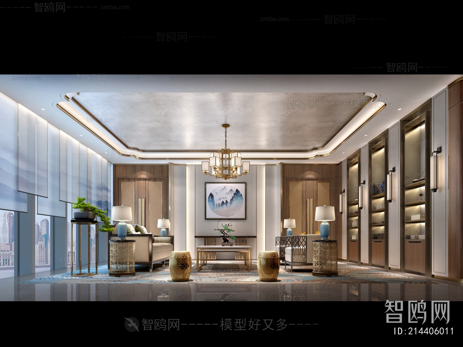 New Chinese Style Lobby Hall