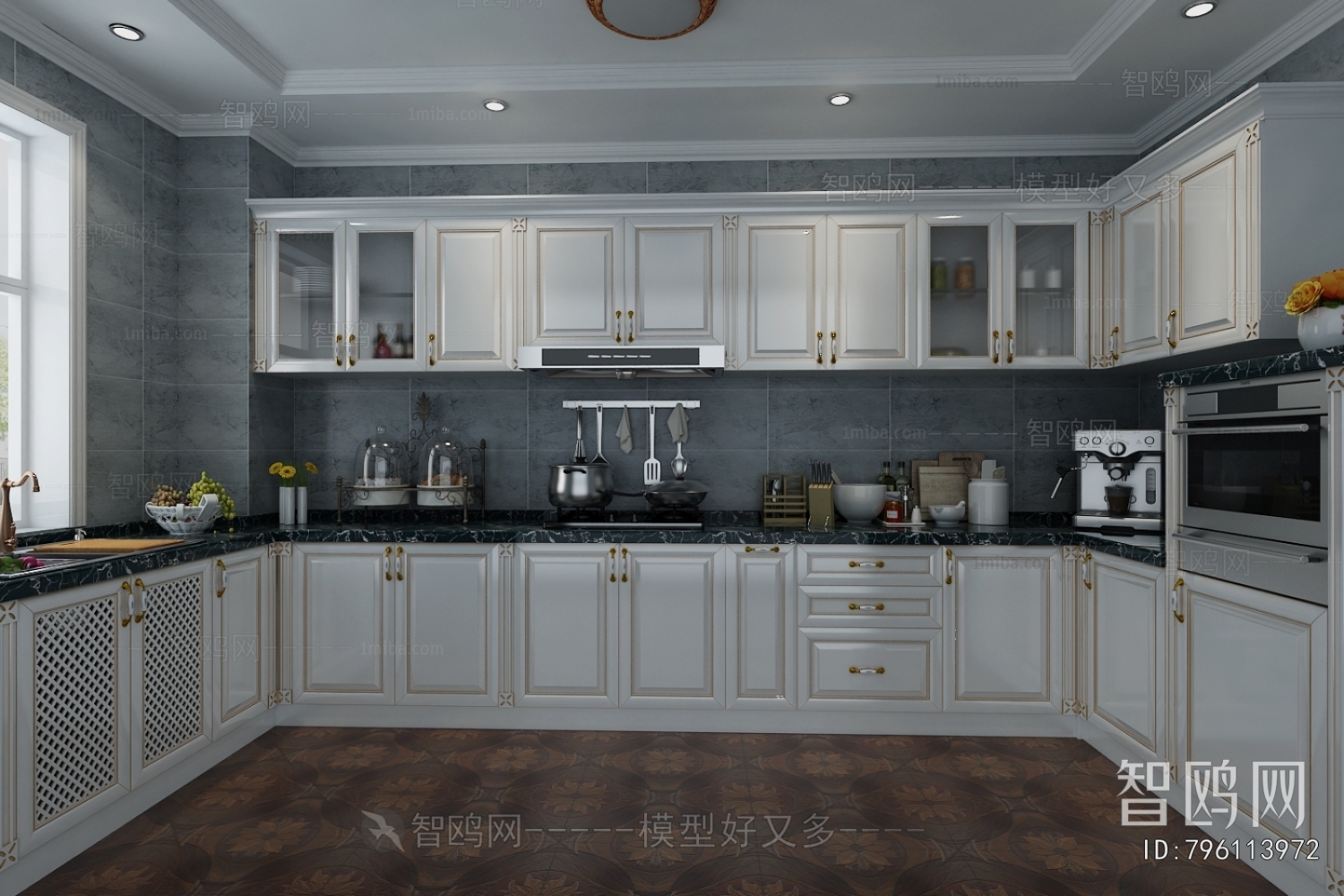 European Style Classical Style Open Kitchen