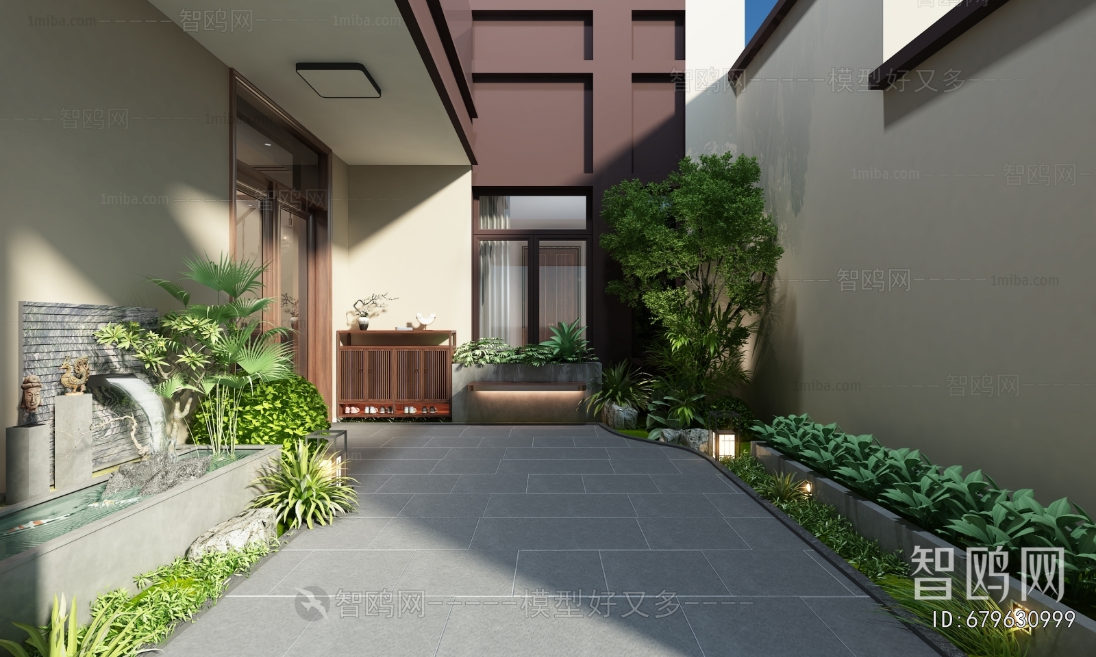 New Chinese Style Courtyard/landscape