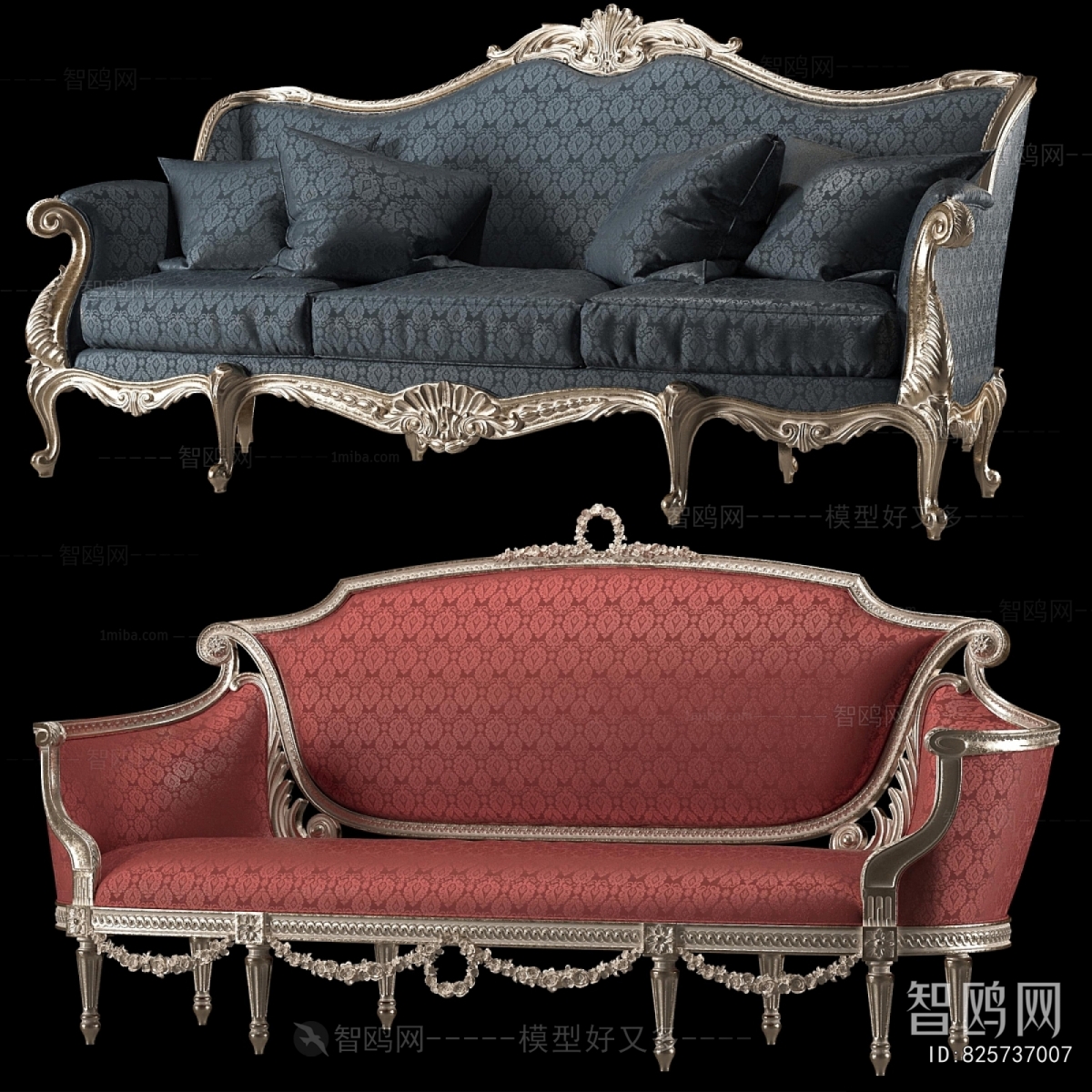 European Style Three-seat Sofa