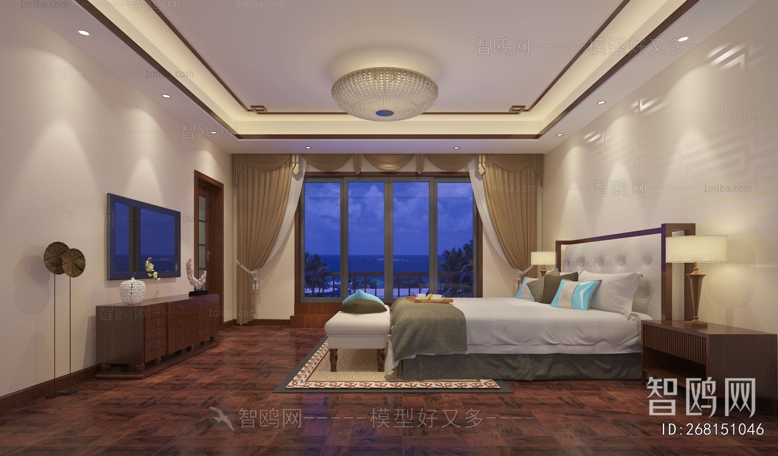 New Chinese Style Bedroom