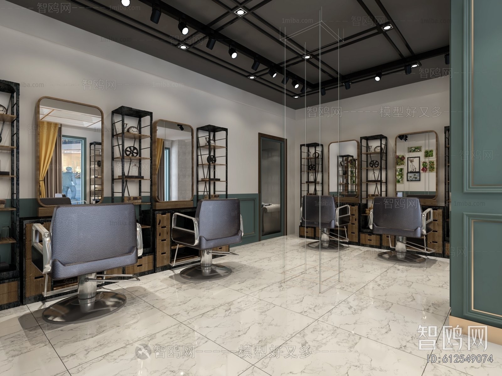 Industrial Style Barbershop