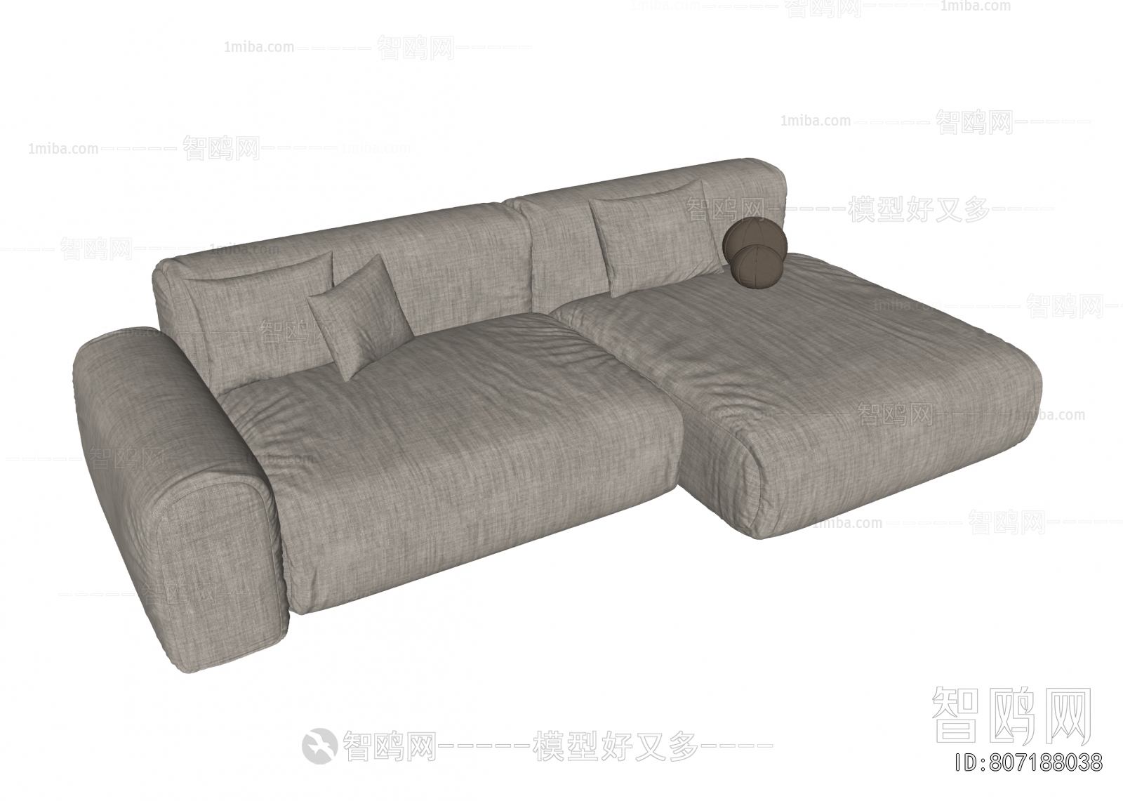 Wabi-sabi Style Corner Sofa