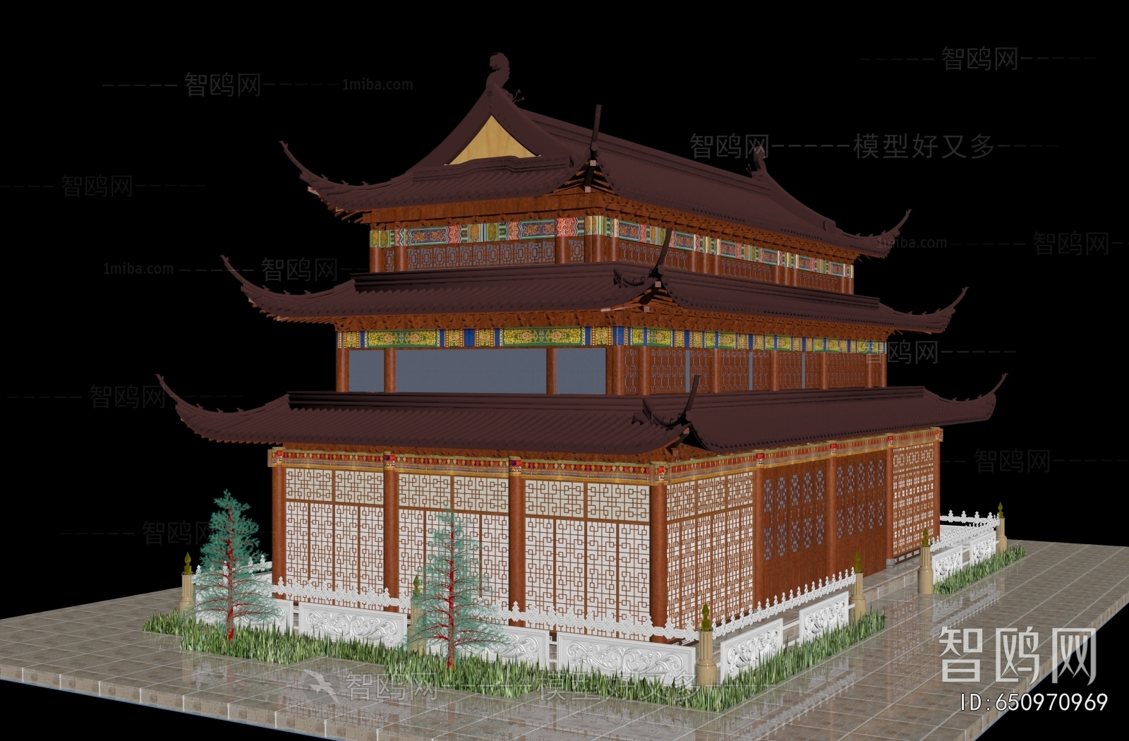 Chinese Style Ancient Architectural Buildings