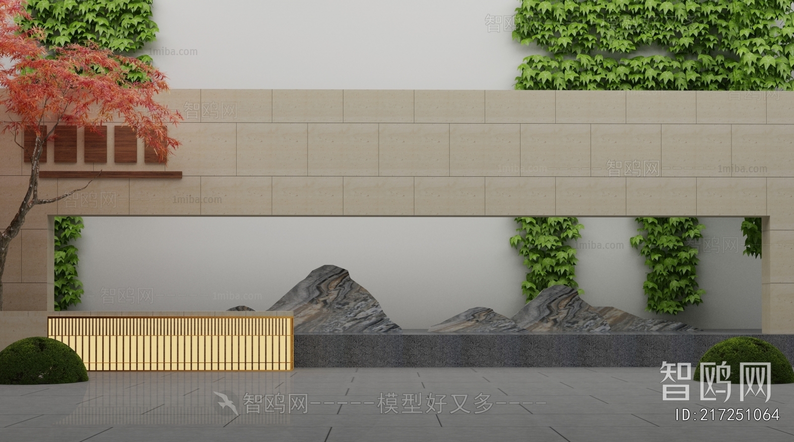 New Chinese Style Landscape Wall