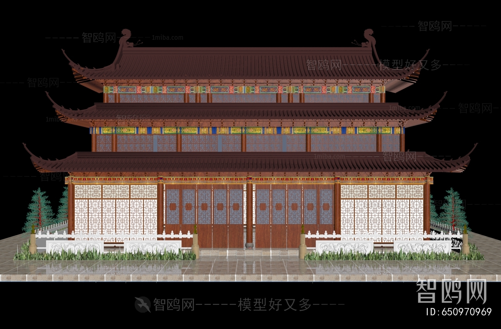 Chinese Style Ancient Architectural Buildings