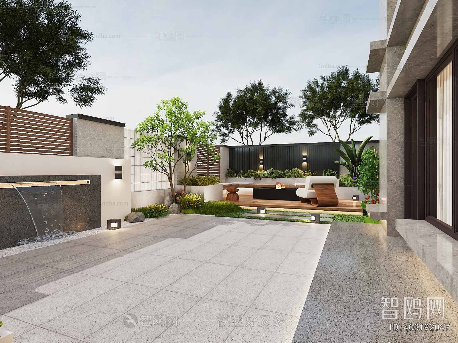 Modern Courtyard/landscape