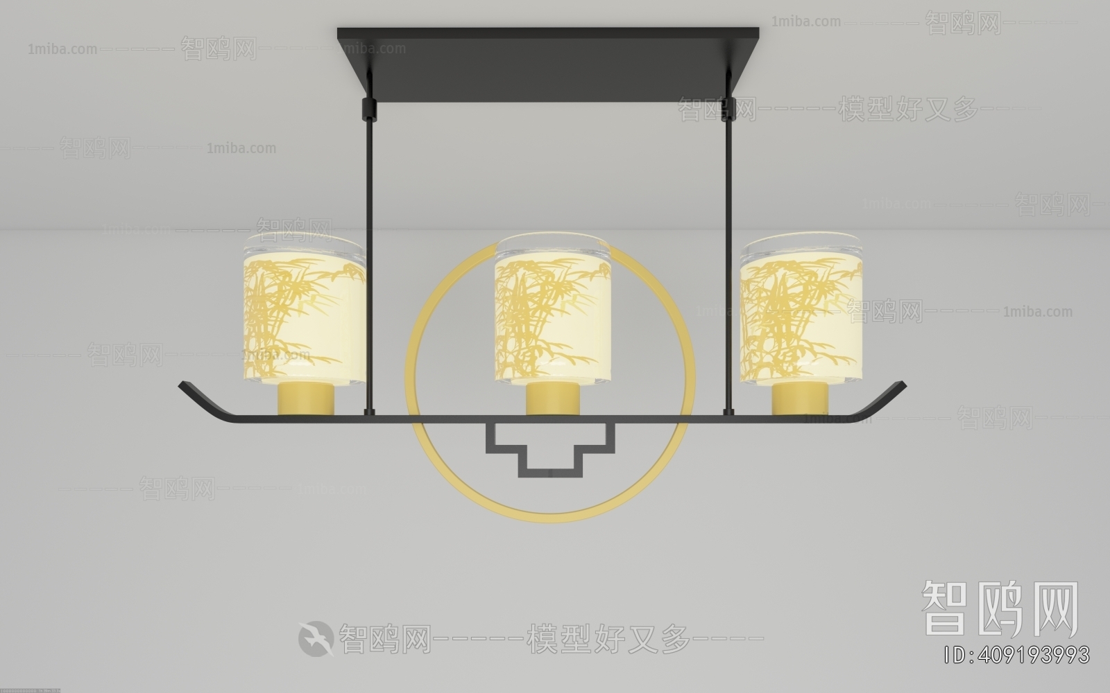 新中式长吊灯