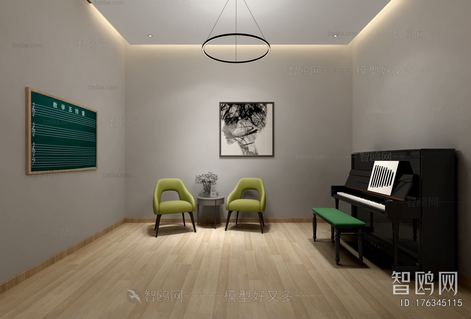 Modern Music Room