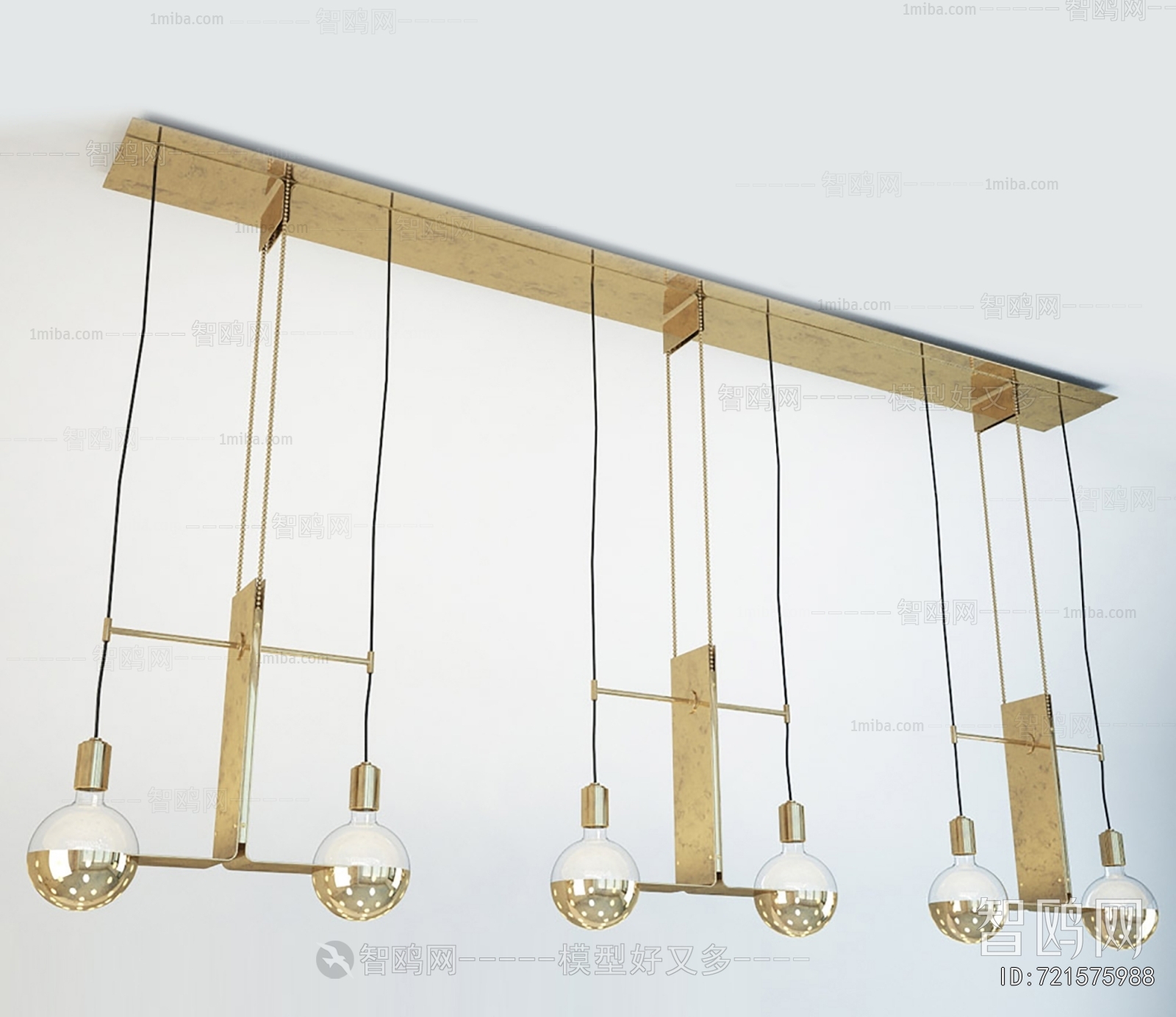 Modern Long Chandelier