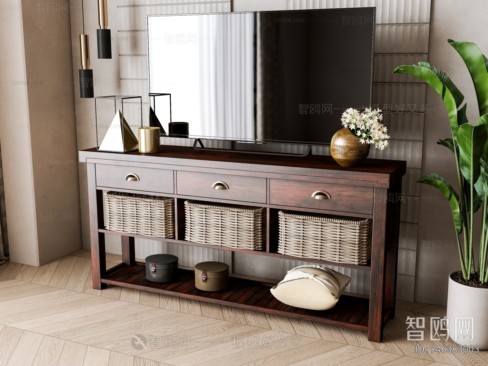 European Style TV Cabinet