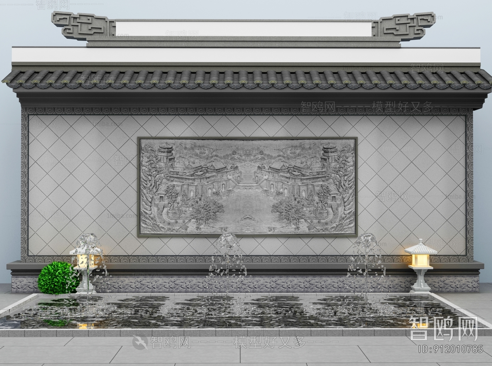 New Chinese Style Landscape Wall