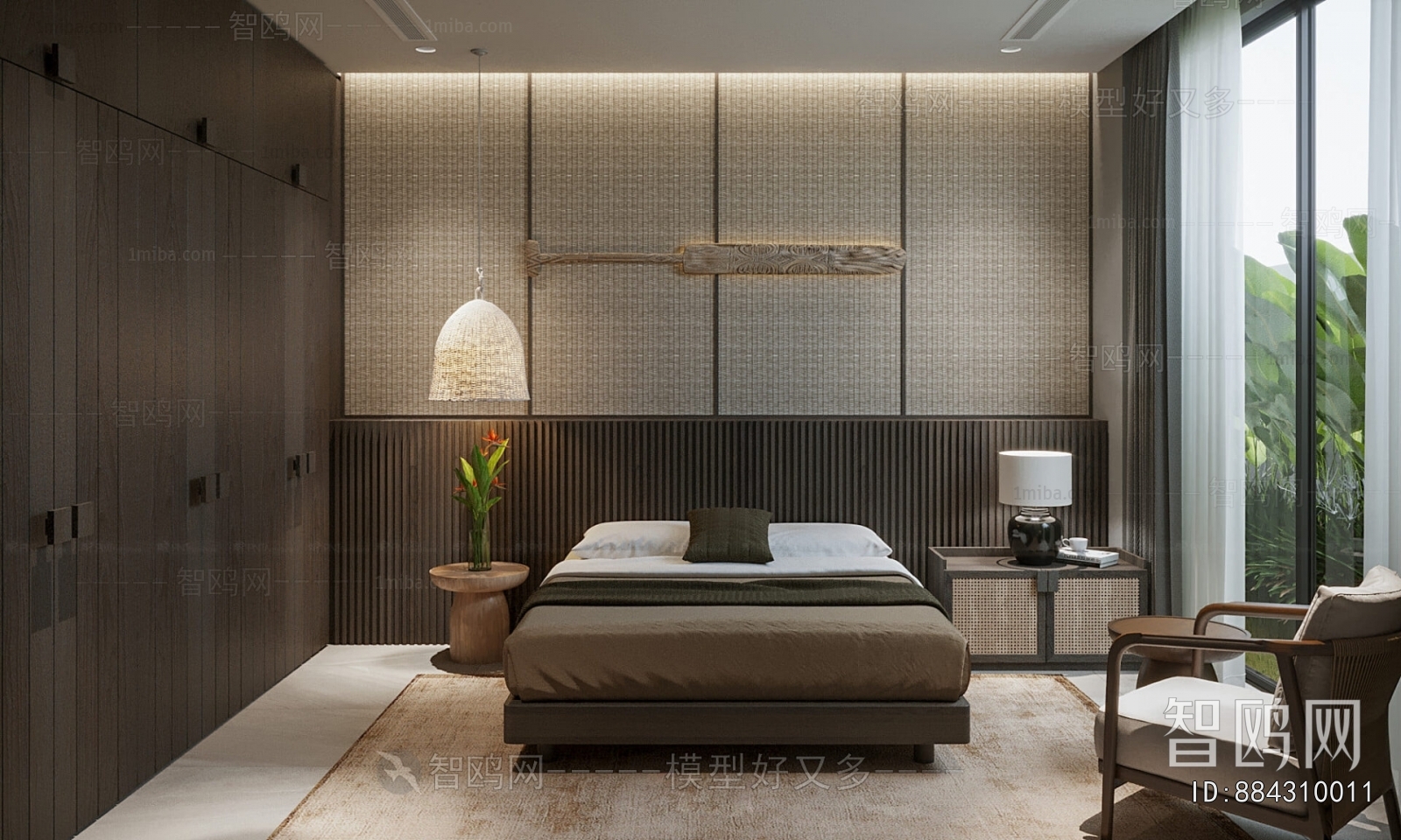 New Chinese Style Bedroom