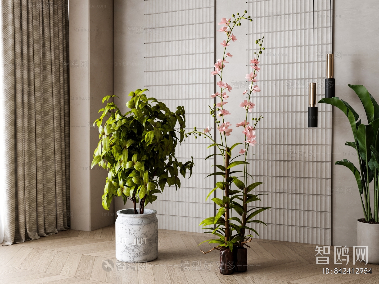 Modern Ground Green Plant Potted Plants