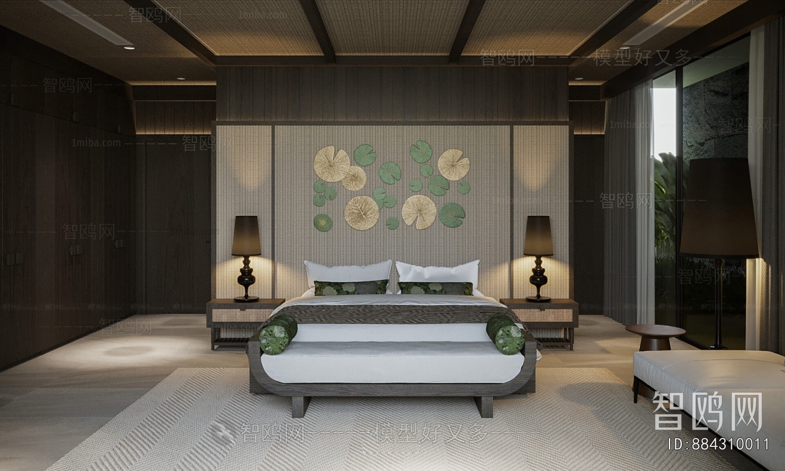 New Chinese Style Bedroom