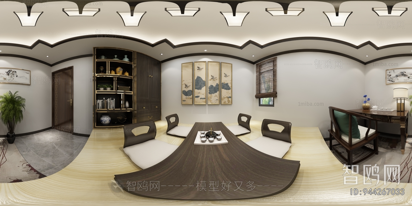 New Chinese Style Study Space