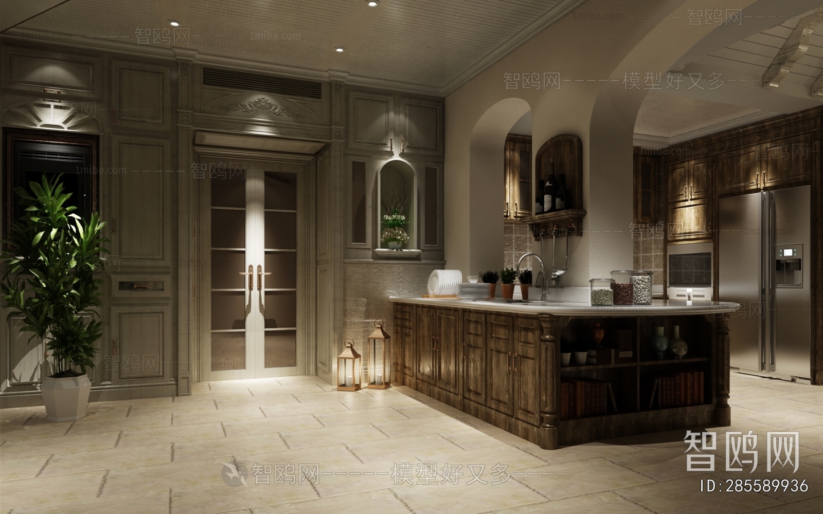 European Style Retro Style The Kitchen